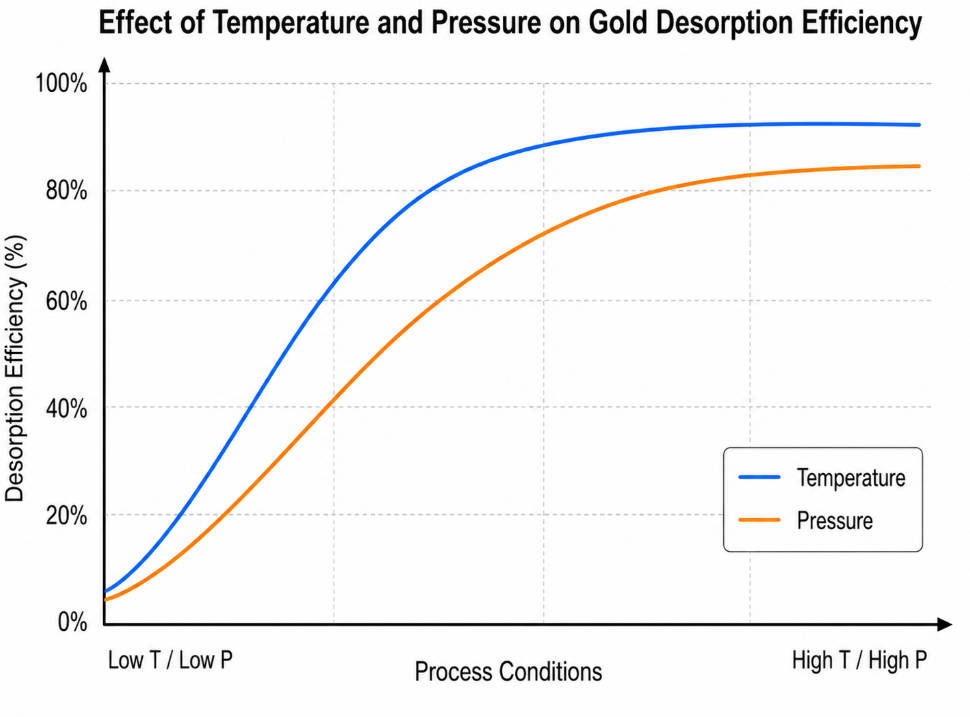 schematic below illustrates the general effect of temperature and pressure